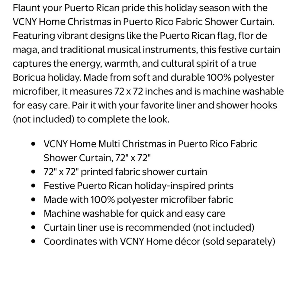 Christmas in Puerto Rico Shower Curtain